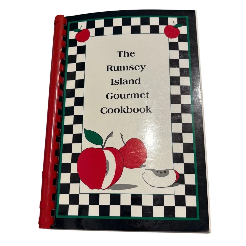 Vintage 1998 Rumsey Island Gourmet Cookbook Spiral Bound Community Recipes